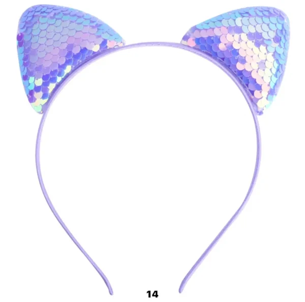 Sequin Cat Ear Headband - Several Colors