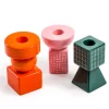 Set of 3 Ceramic Candle Holders