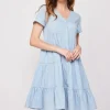 Short Denim Wave Dress