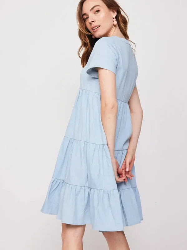 Short Denim Wave Dress