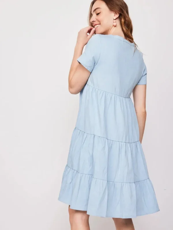 Short Denim Wave Dress