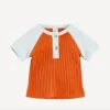 Short Sleeve Baseball Henley Tee