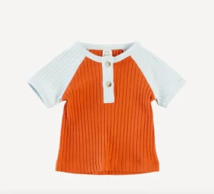 Short Sleeve Baseball Henley Tee