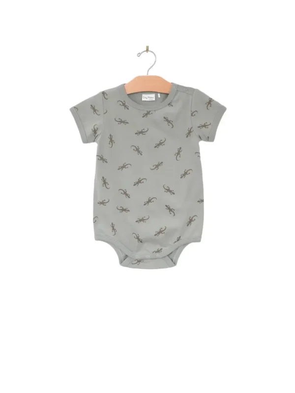 Short Sleeve Bodysuit- Salamander- Pond