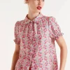 Short Sleeve Floral Print Shirt - Sugar Print