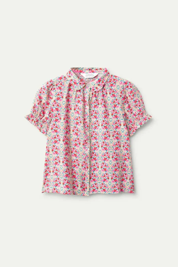 Short Sleeve Floral Print Shirt - Sugar Print