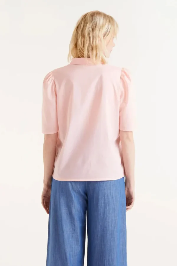 Short Sleeve Heart Print Shirt
