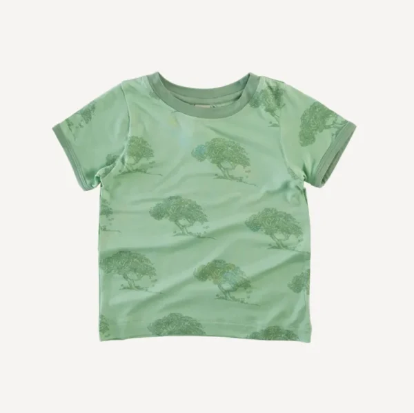 Short Sleeve Ringer Tee - Apple Tree