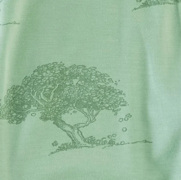Short Sleeve Ringer Tee - Apple Tree