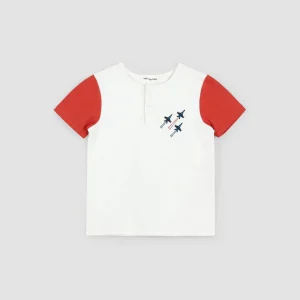 Short-Sleeve Henley Top - Air Show