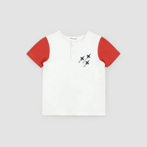 Short-Sleeve Henley Top - Air Show