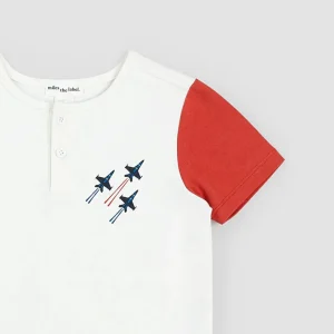 Short-Sleeve Henley Top - Air Show