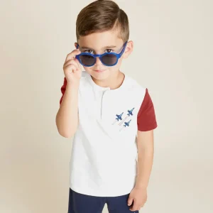 Short-Sleeve Henley Top - Air Show