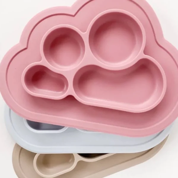 Silicone Cloud Suction Plate - Three Colors