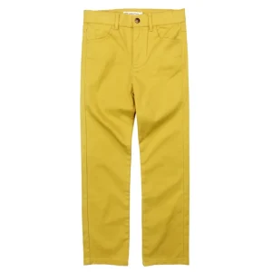 Skinny Twill Pant - Gold