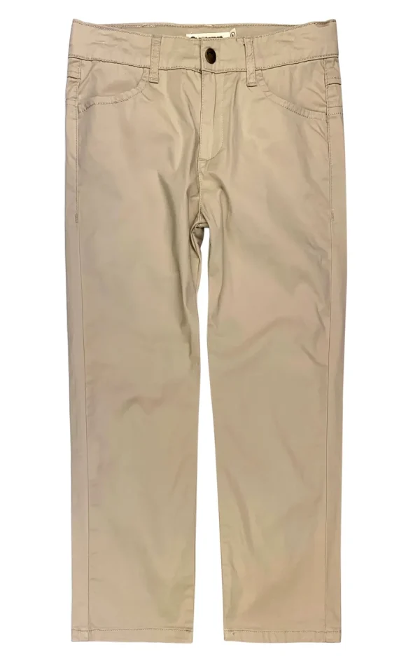 Skinny Twill Pant - Light Khaki