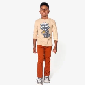 Skinny Twill Pant - Tarracotta
