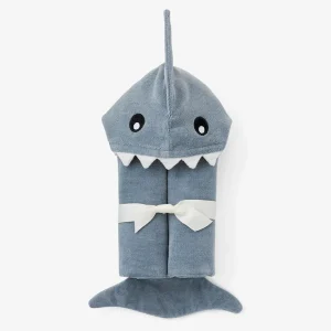 Slate Baby Shark Hooded Bath Wrap