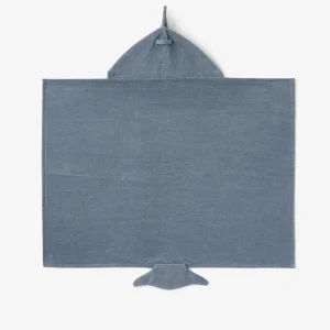 Slate Baby Shark Hooded Bath Wrap