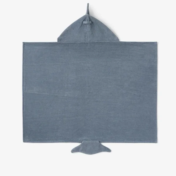 Slate Baby Shark Hooded Bath Wrap