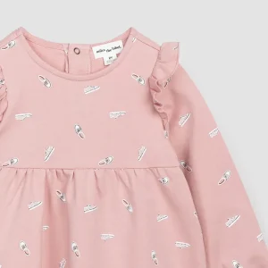 Sneaker Print on Rose Terry Dress