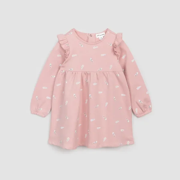 Sneaker Print on Rose Terry Dress