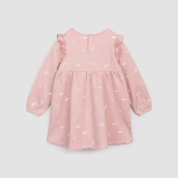Sneaker Print on Rose Terry Dress