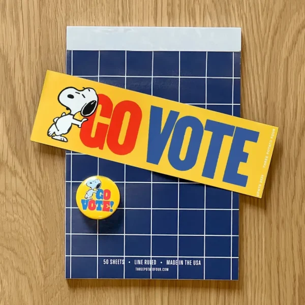 Snoopy Go Vote Button