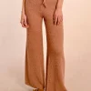 Soft Plush Sweater Pants - Beige