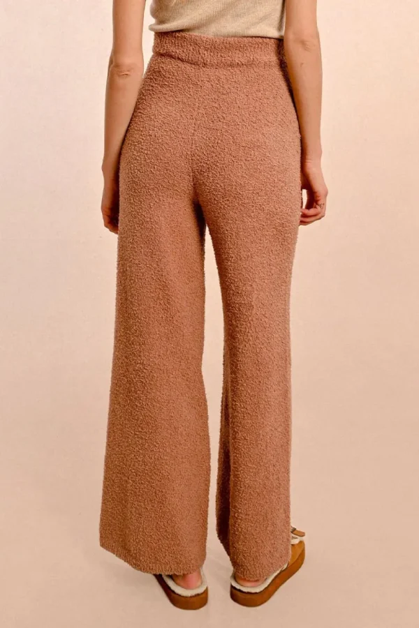 Soft Plush Sweater Pants - Beige