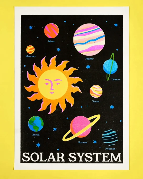 Solar System Risograph