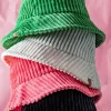 Solid Corduroy Bucket Hat - Several Colors