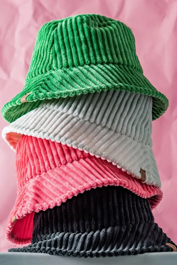 Solid Corduroy Bucket Hat - Several Colors