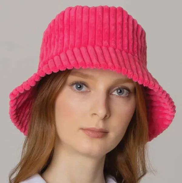 Solid Corduroy Bucket Hat - Several Colors