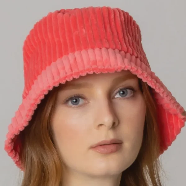 Solid Corduroy Bucket Hat - Several Colors