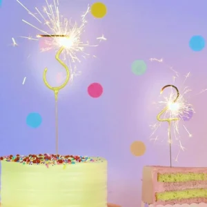 Sparkler Number Candle