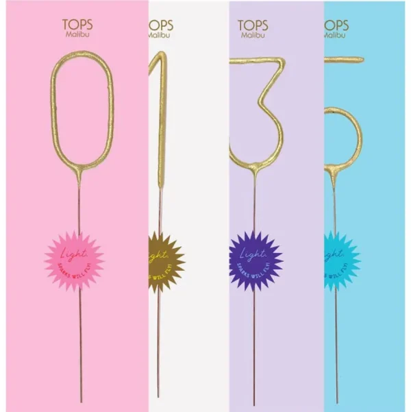 Sparkler Number Candle