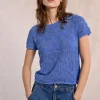 S/S Textured Sweater - Blue