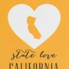 State Love Earrings - California