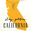 State Necklace - California
