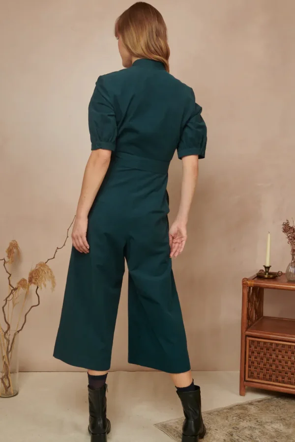 Stella Needlecord Deep Teal Jumpsuit