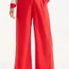 Straight Trouser - Red