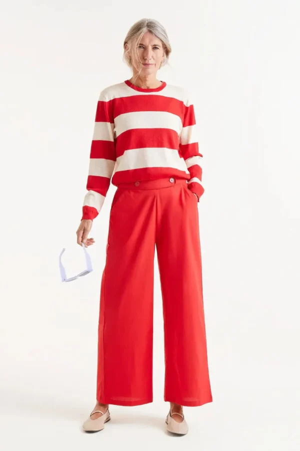 Straight Trouser - Red