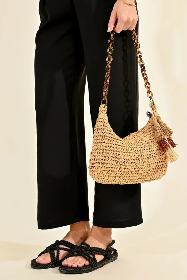 Straw Shoulder Bag
