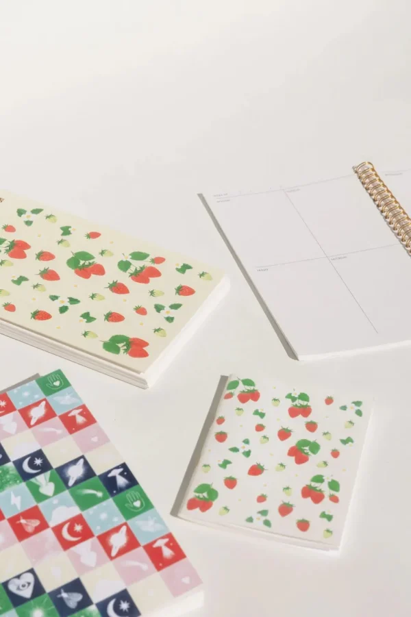 Strawberries Mini Notebook