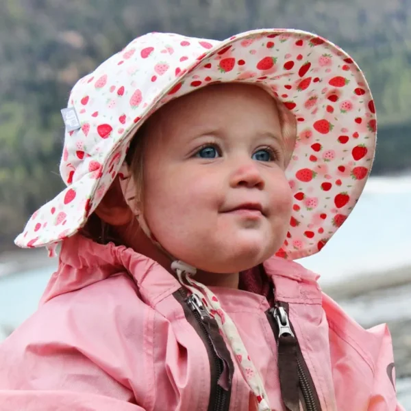 Strawberry | Cotton Floppy Sun Hat