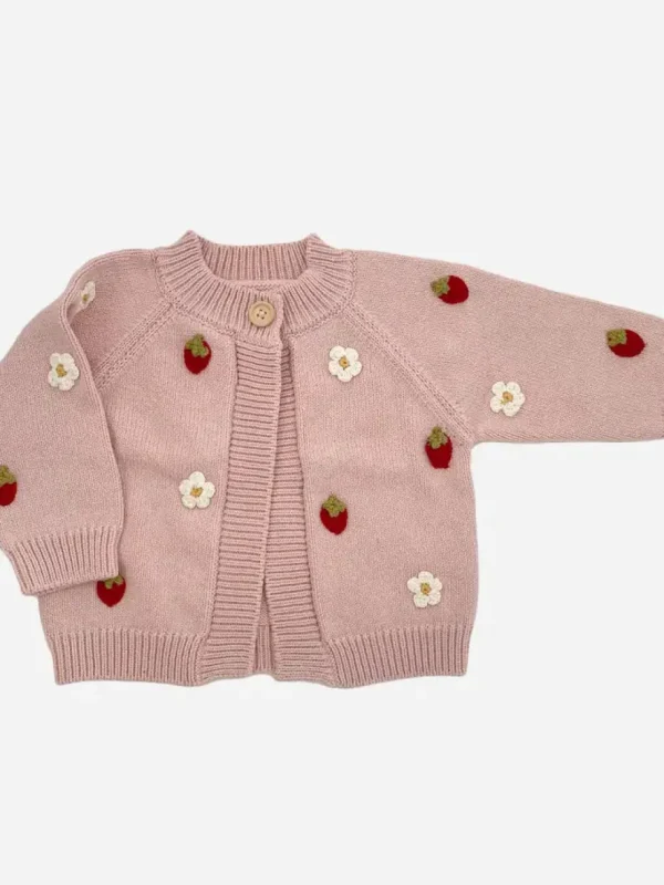 Strawberry Flower Cardigan