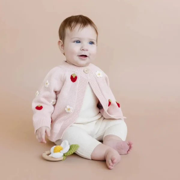 Strawberry Flower Cardigan