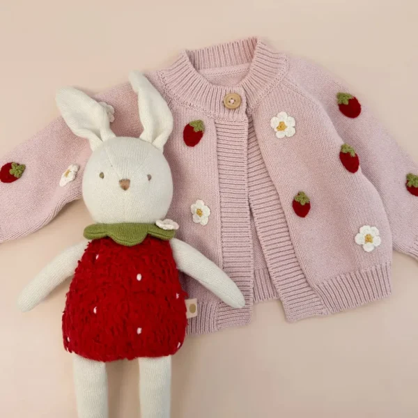 Strawberry Flower Cardigan