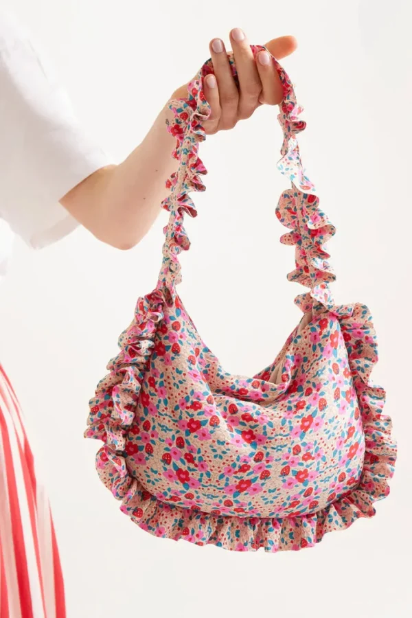 Strawberry Print Shoulder Bag